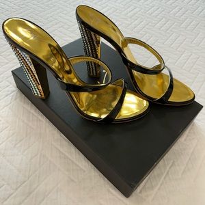 RARE FIND - Giuseppe Zanotti - Bebe Strass Studded Slides - Size 9